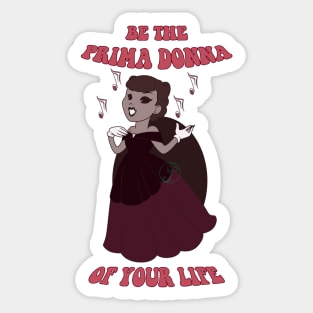 Old Cartoon Style pin up Prima donna Sticker